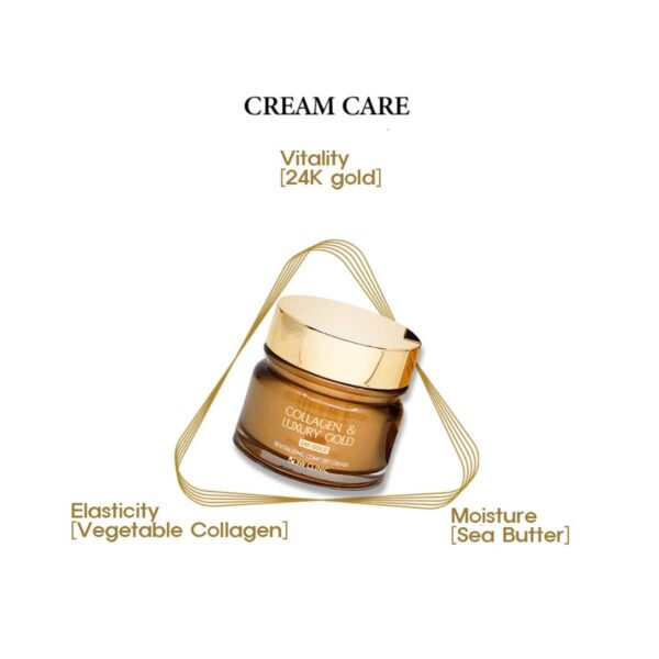 3W Clinic Collagen And Luxury Gold Cream (100ml) - Image 4