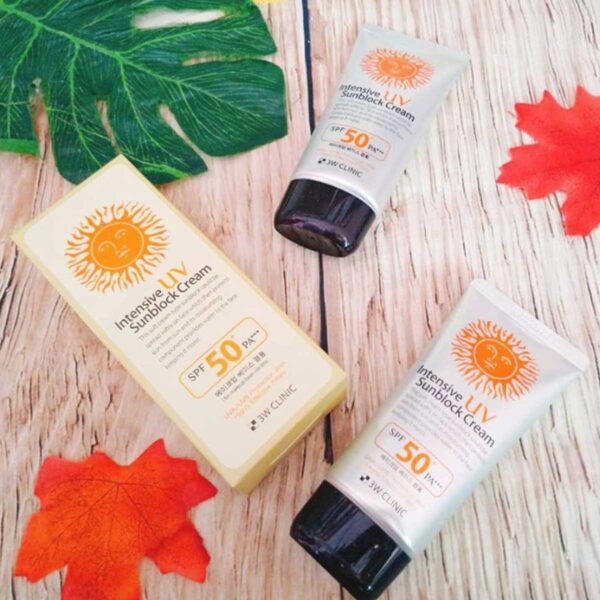 3W Clinic Intensive UV Sunblock Cream SPF 50+PA+++ (70ml) - Image 3