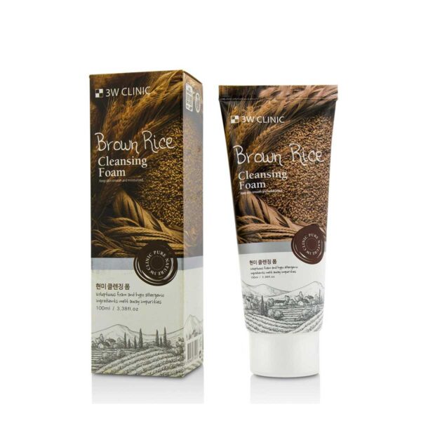 3W Clinic Brown Rice Cleansing Foam – 100ml - Image 2