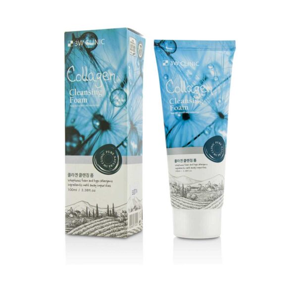 3w clinic collagen foam cleansing - 100ml - Image 2