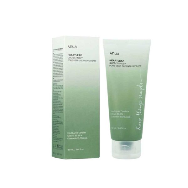 Anua Heartleaf Quercetinol Pore Deep Cleansing Foam 150ml - Image 2