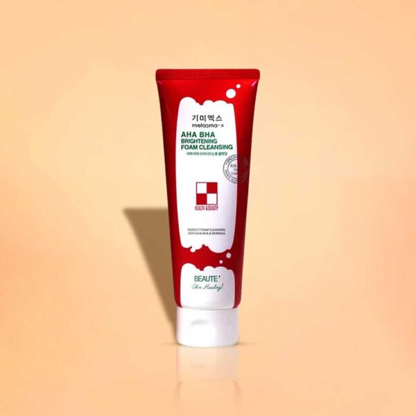 BEAUTE Melasma-X AHA BHA Brightening Foam Cleansing – 160ml - Image 2