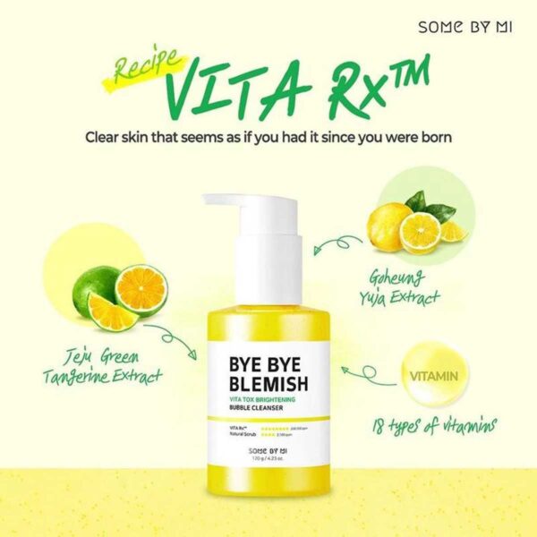 SOME BY MI Bye Bye Blemish Vita Tox Brightening Bubble Cleanser - Image 2