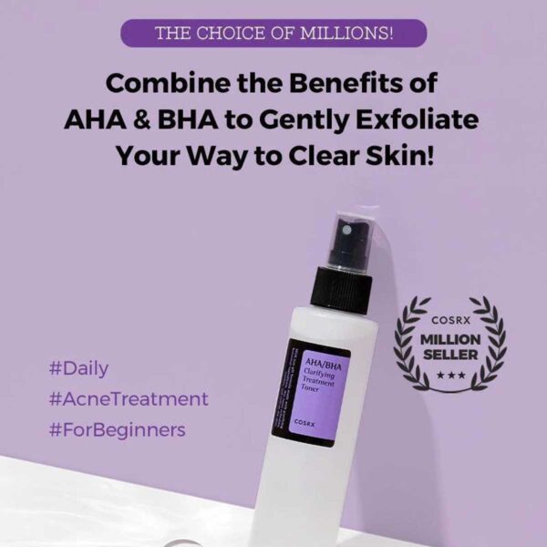Cosrx AHA BHA Clarifying Treatment Toner – 150ml - Image 2