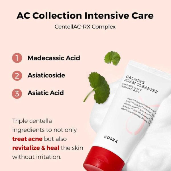 COSRX AC Collection Calming Foam Cleanser - 150ml - Image 7