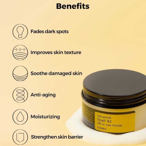Cosrx Advanced Snail 92 All In One Cream 100g - Image 4