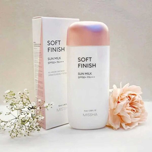 Missha All Around Safe Block Soft Finish Sun Milk SPF50+ Or PA+++ - Image 3