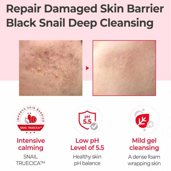 SOME BY MI Snail Truecica Miracle Repair Low pH Gel Cleanser - Image 3