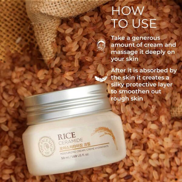 The Face Shop Rice Ceramide Moisture Cream 50ml Product Code: 101 - Image 5