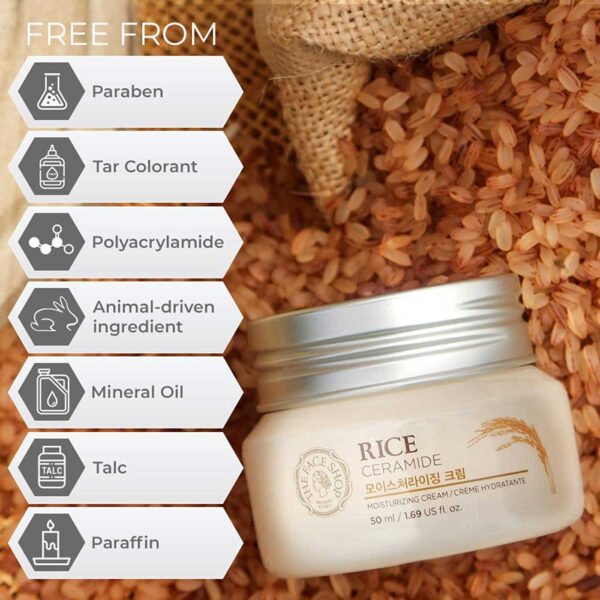 The Face Shop Rice Ceramide Moisture Cream 50ml Product Code: 101 - Image 3