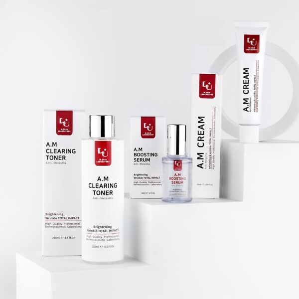 W.SKIN LABORATORY A.M(Anti-Melasma) Toner, Serum, Cream Combo - Image 2