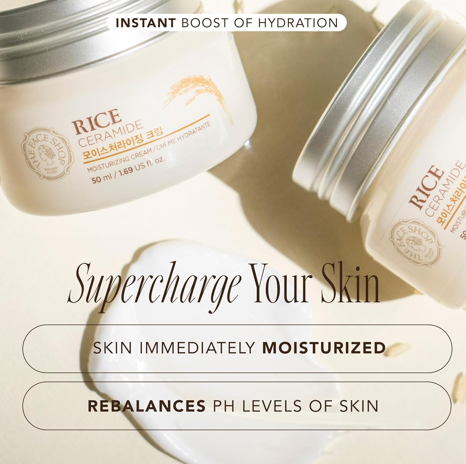 The Face Shop Rice Ceramide Moisture Cream 50ml - Image 3