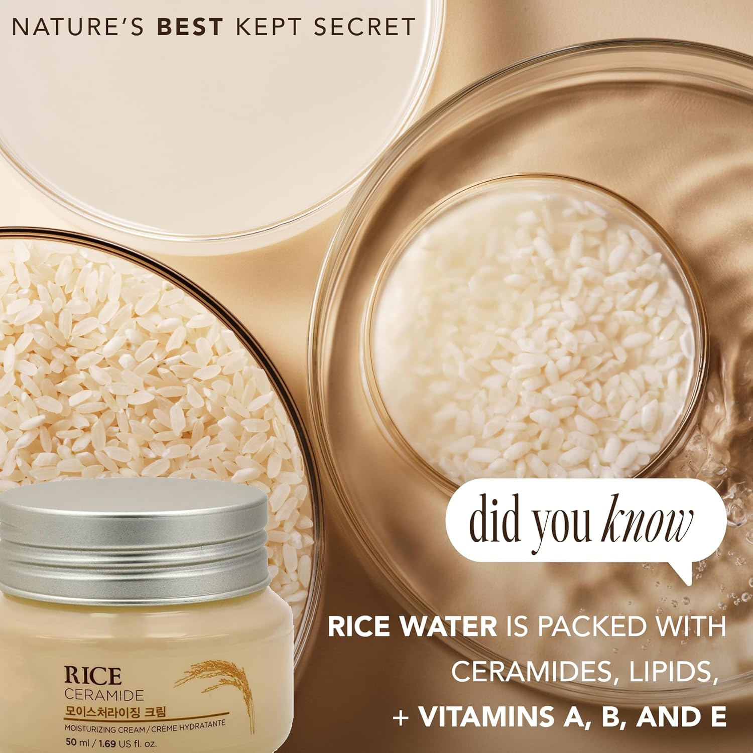 The Face Shop Rice Ceramide Moisture Cream 50ml - Image 5